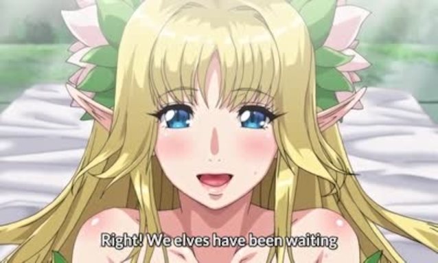 hentai, blonde, elf