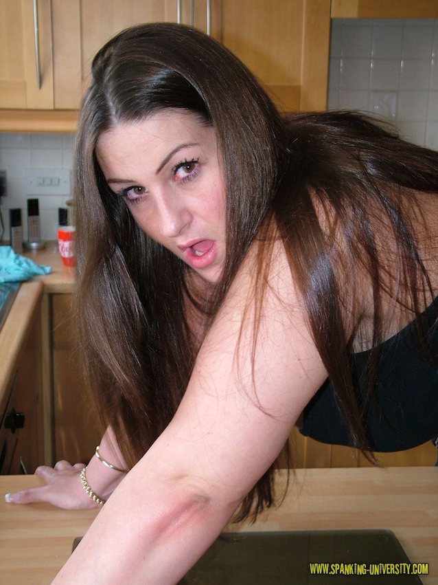 bigvass, spanking, brunette, tartan, wife