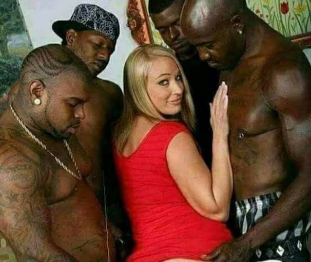 gangbang blonde bbc