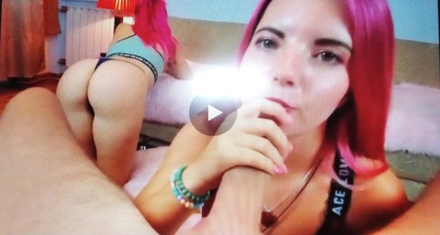 spanish, pink hair, teens, lesbians, handjob