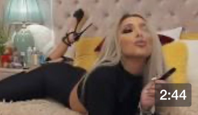 blonde vaping teen