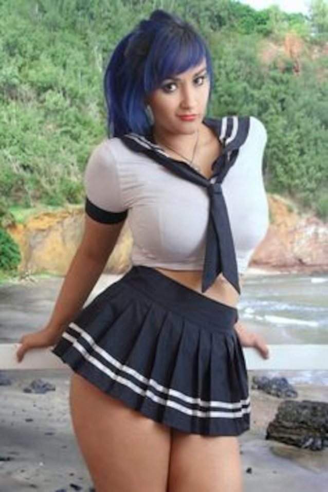 schoolgirl, big tits, skirt