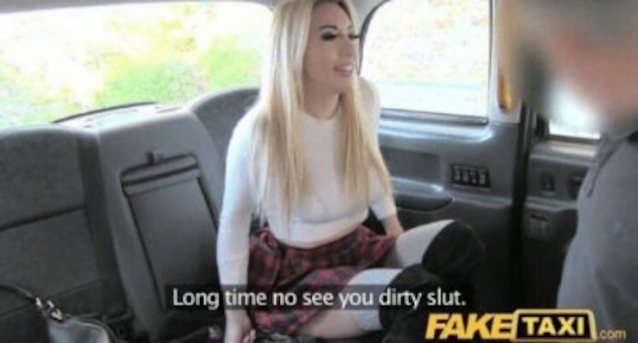 fake taxi, big tits, blonde, taxi