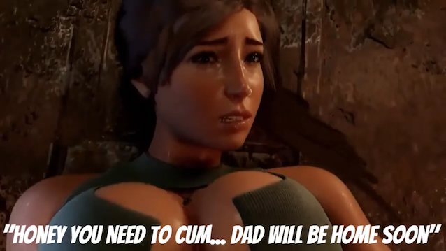 ads, pornhub ad, lara croft, animated, hentai