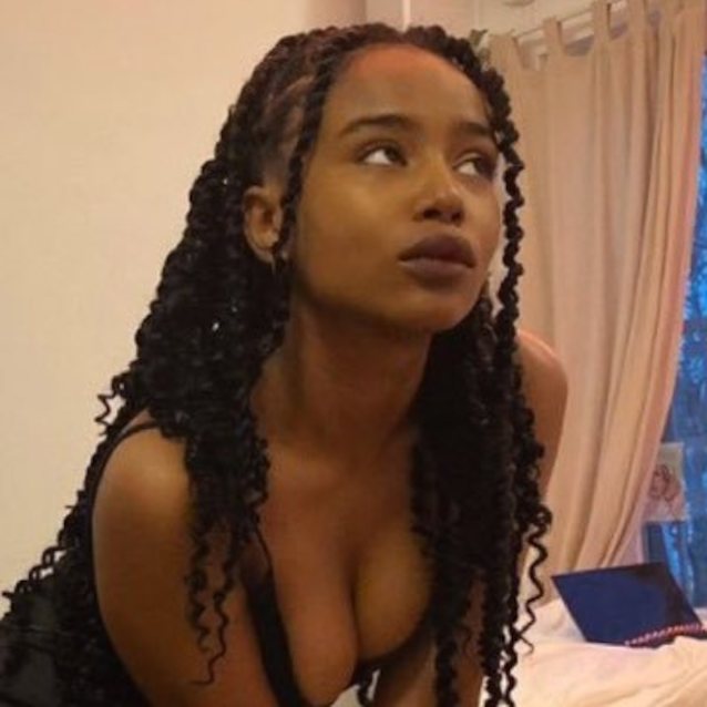 ebony, dreadlocks, amateur