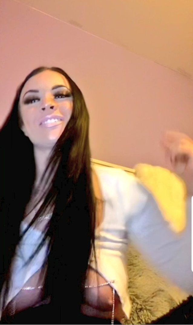 tiktok, live, brunette, accidental, nip slip