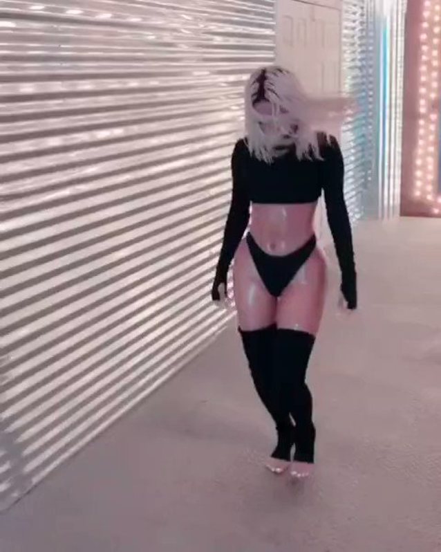 big ass blonde stockings