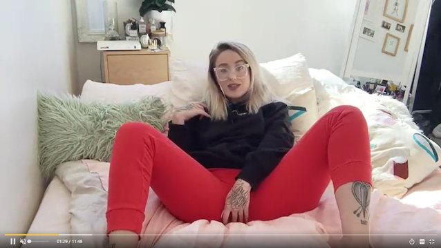 blonde glasses dildo