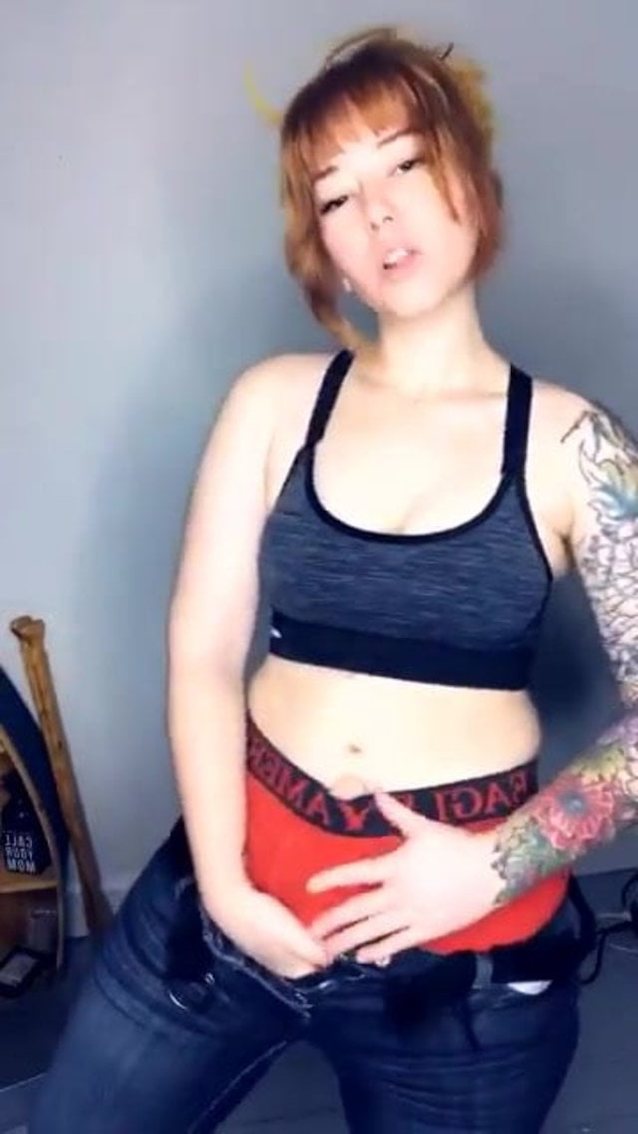 shemale, tranny, redhead, tattoo