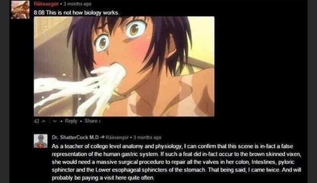 hentai, cum, purple hair