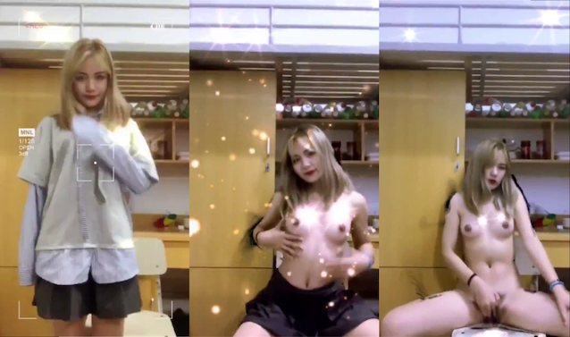 asian blonde amateur