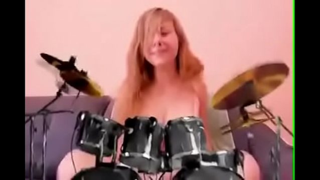 camgirl, webcam, drummer, show