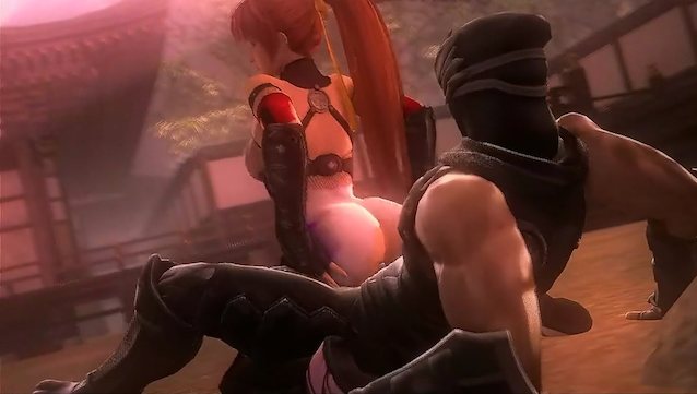 animation, doa, kasumi, ryu, ass