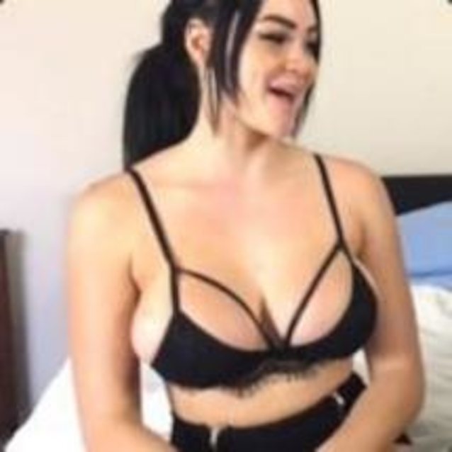 brunette big tits ponytail