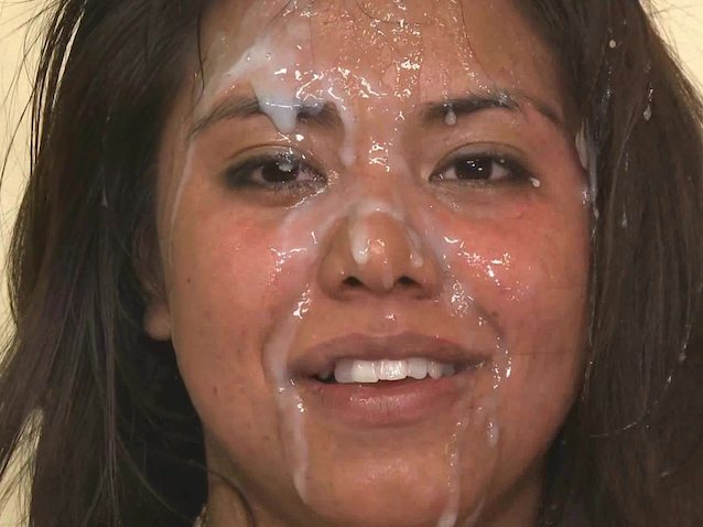 facial, cum, face