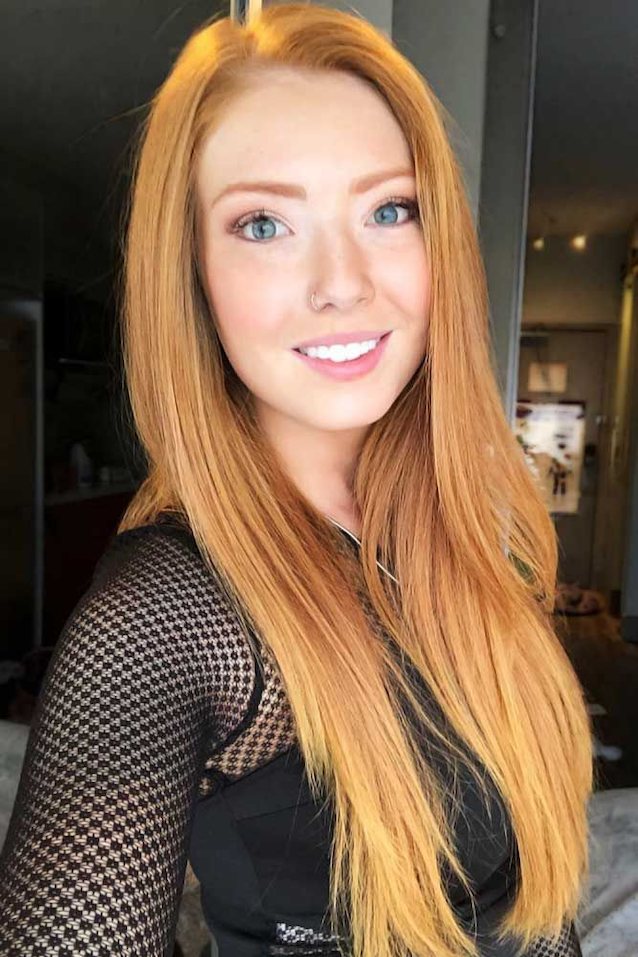 redhead, smile, sexy