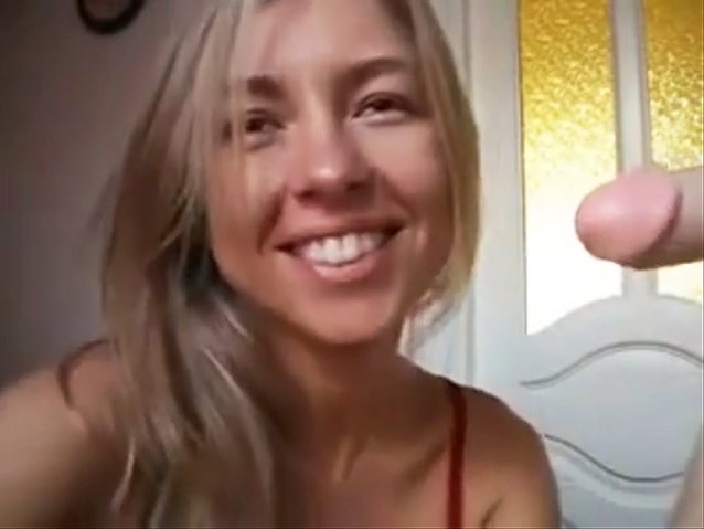 dildo, blowjob, biting, blonde