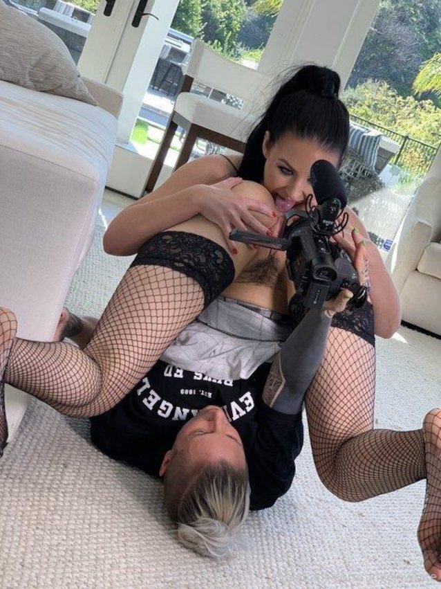 camera, angelawhite, undercut, fishnet, blackout