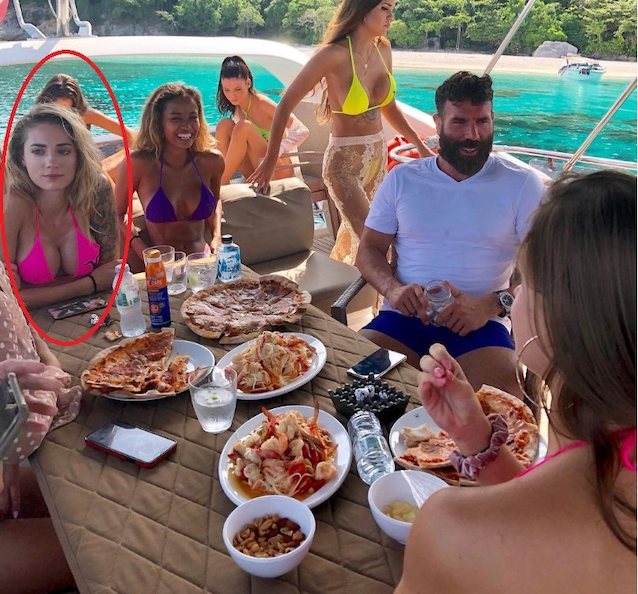 dan bilzerian, blonde, boobs, big tits, tattoo