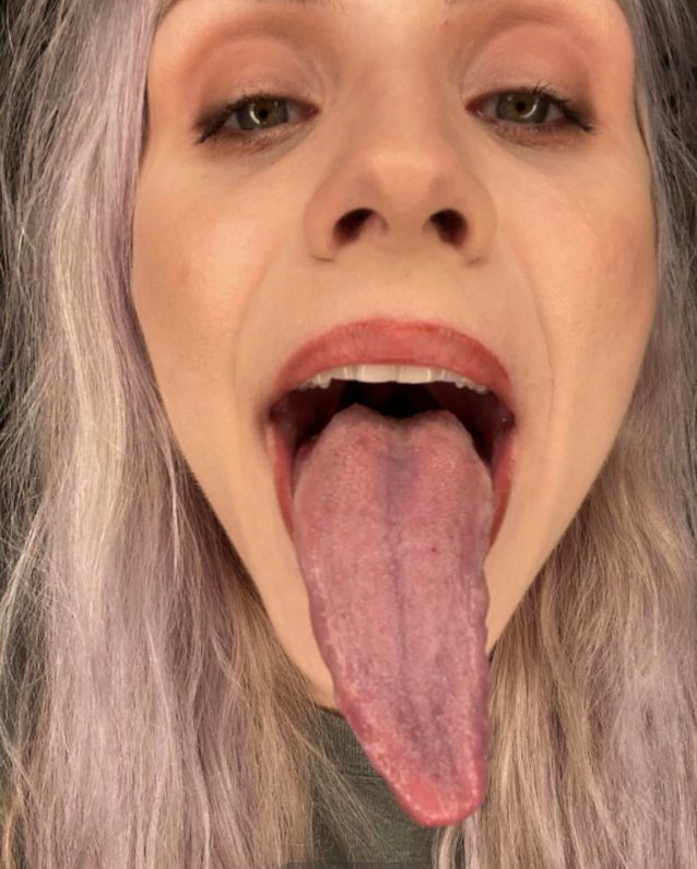 tongue long thick