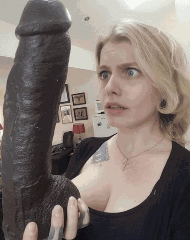 blonde, dildo, solo