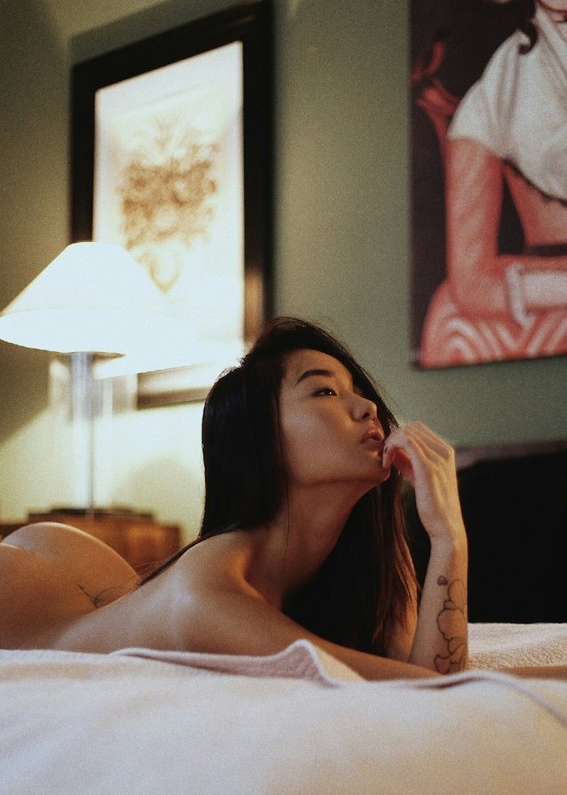 asian tattoo model