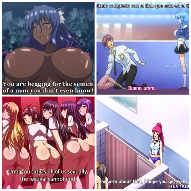 hentai, anime, ebony, school