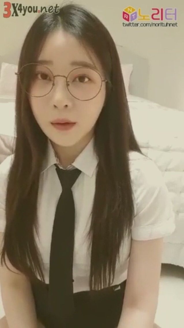 korean, kbj, tits, dark hair, glasses