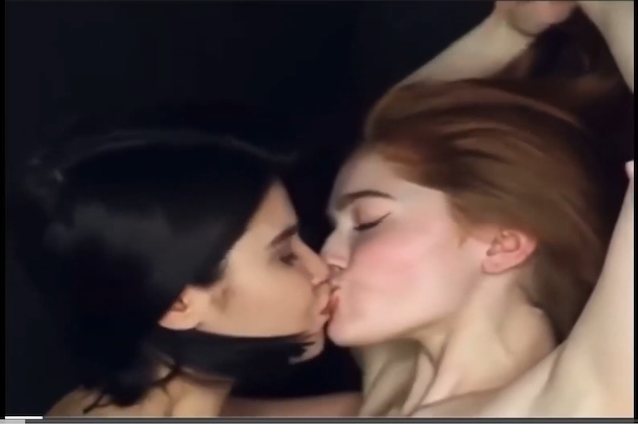 kiss, lesbian, sweet