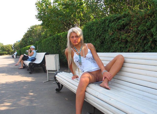 amateur public blonde
