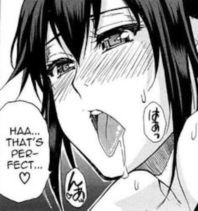 hentai, ahegao, tongue, japanese, cartoon