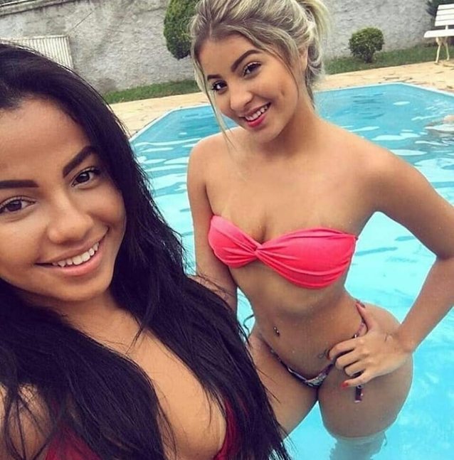 latinas, big tits, pool, bathing suits, models