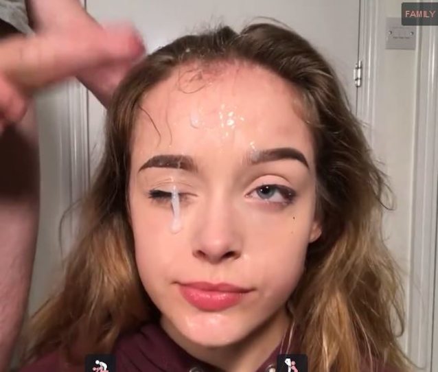 teen, blowjob, facial, cute