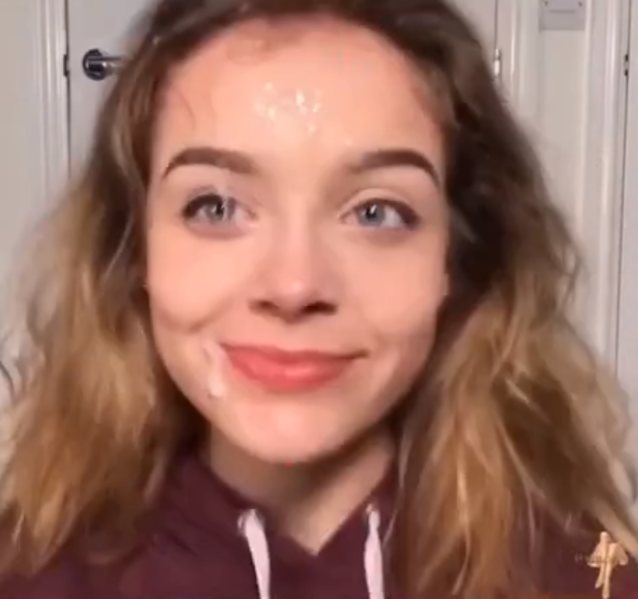 brunette cute cumshot