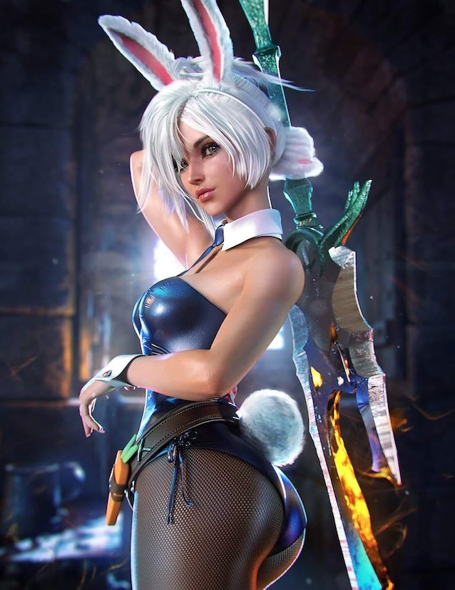 league of legends bunny suit riven