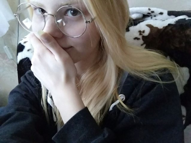 petite, blond, white, glasses