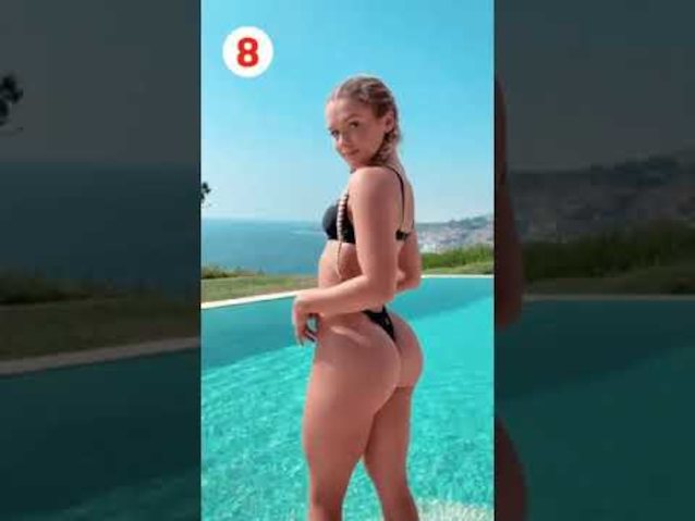 big ass blonde bikini