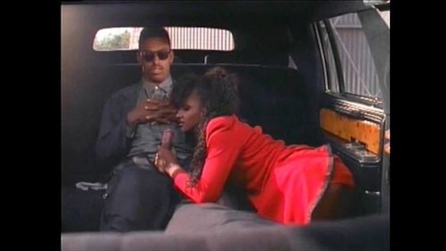 ebony, black, clothed, car blowjob