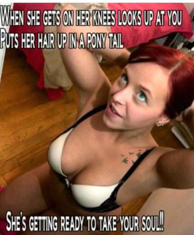 redhead, blowjob, tits