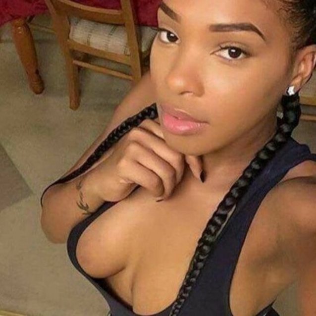 ebony, tits, tight dress