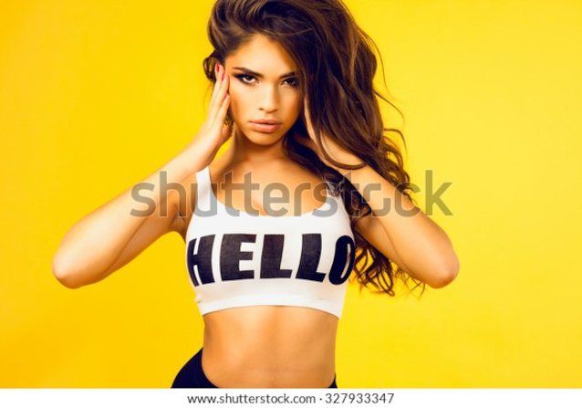 model, photographer, instagram, hello shirt, advertisement