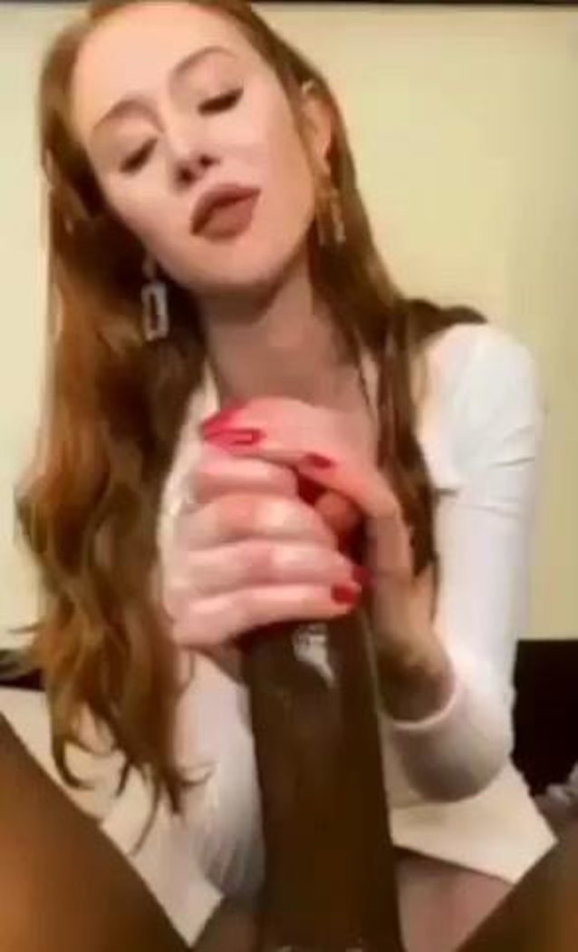 redhead, blowjob, handjob, bbc, white dress