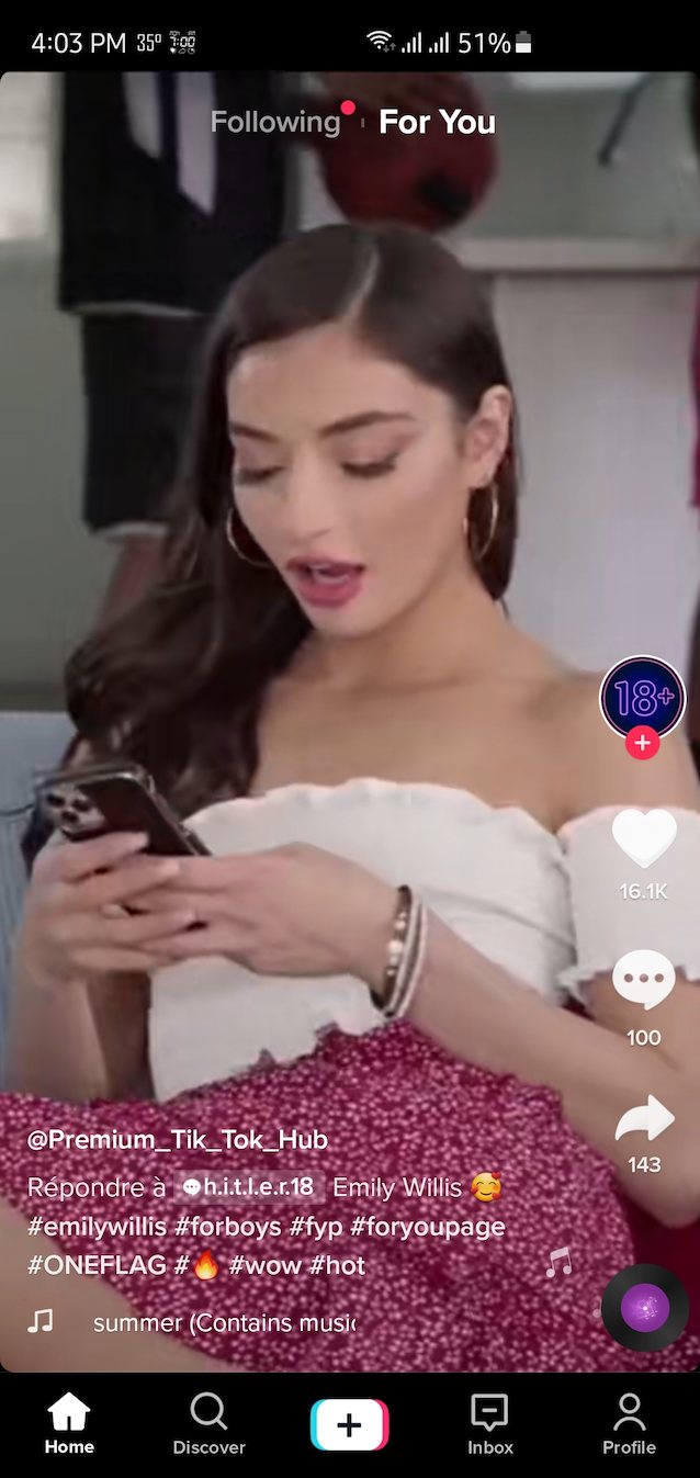 emily willis blacked tiktok