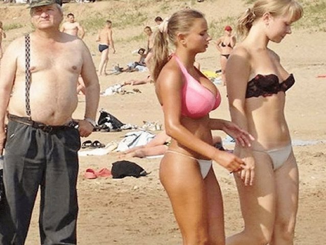 big tits amateur beach