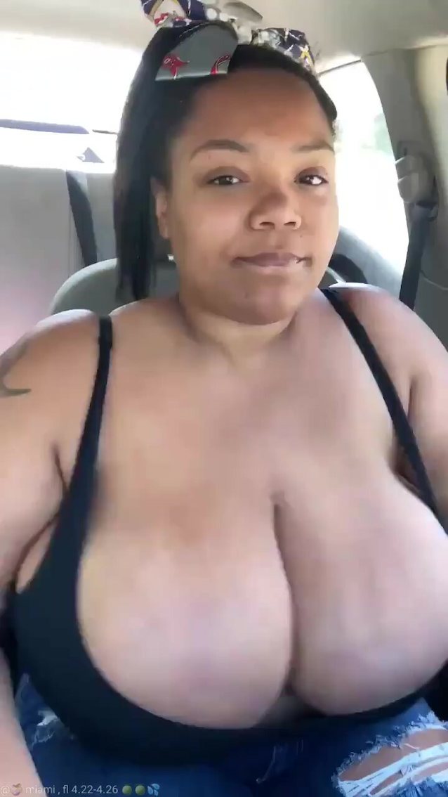 ebony big tits solo