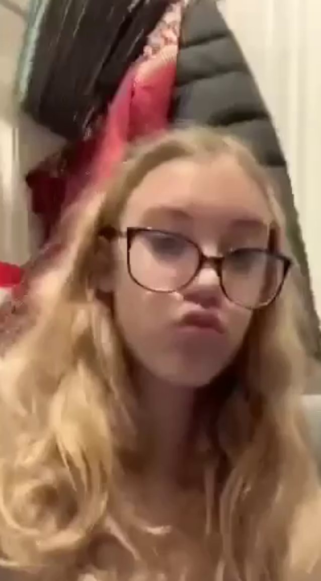 glasses, braces, blonde, teen, blowjob