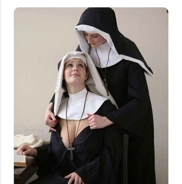 nun, lesbian, sex, masturbation, lesbo