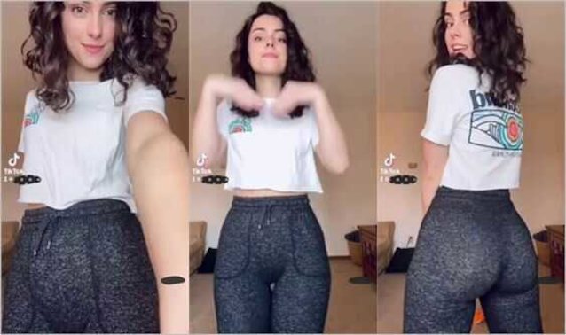 tiktok, amateur, big ass, bigbank, yoga pants