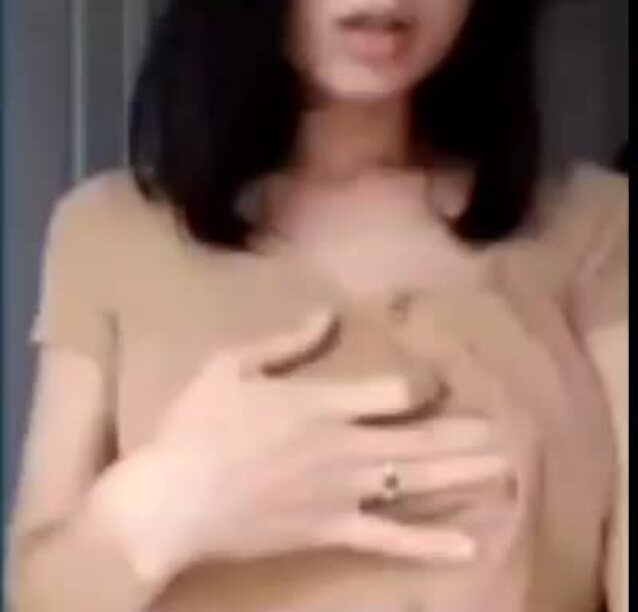 big tits, light nipple, black hair