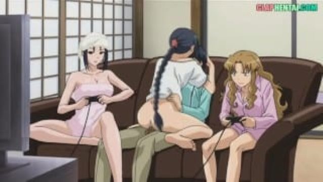 hentai, towel, threesome, foursome